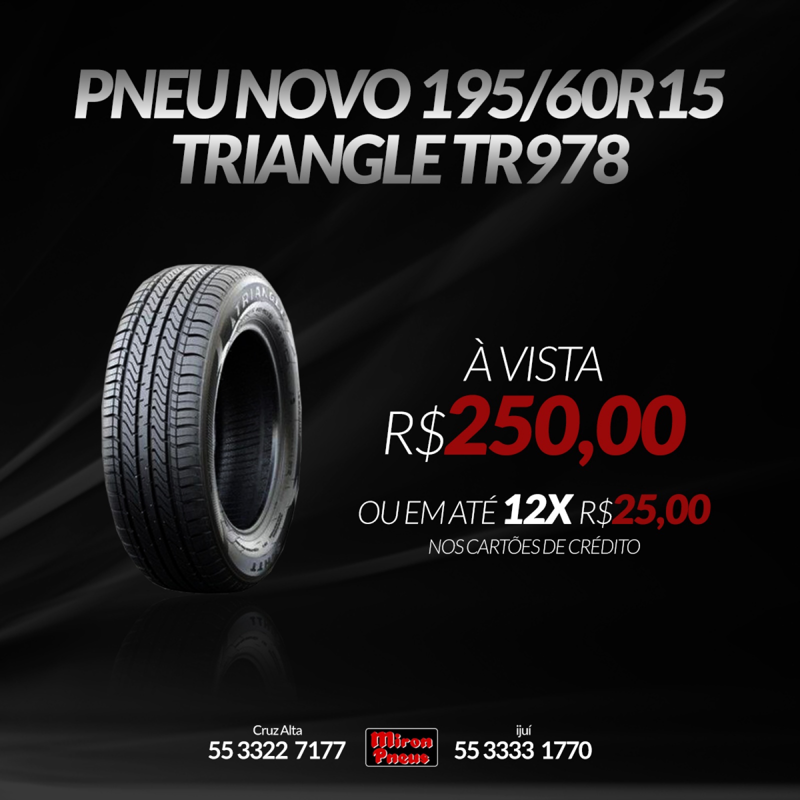 PNEU NOVO 195/60R15 TRIANGLE TR978