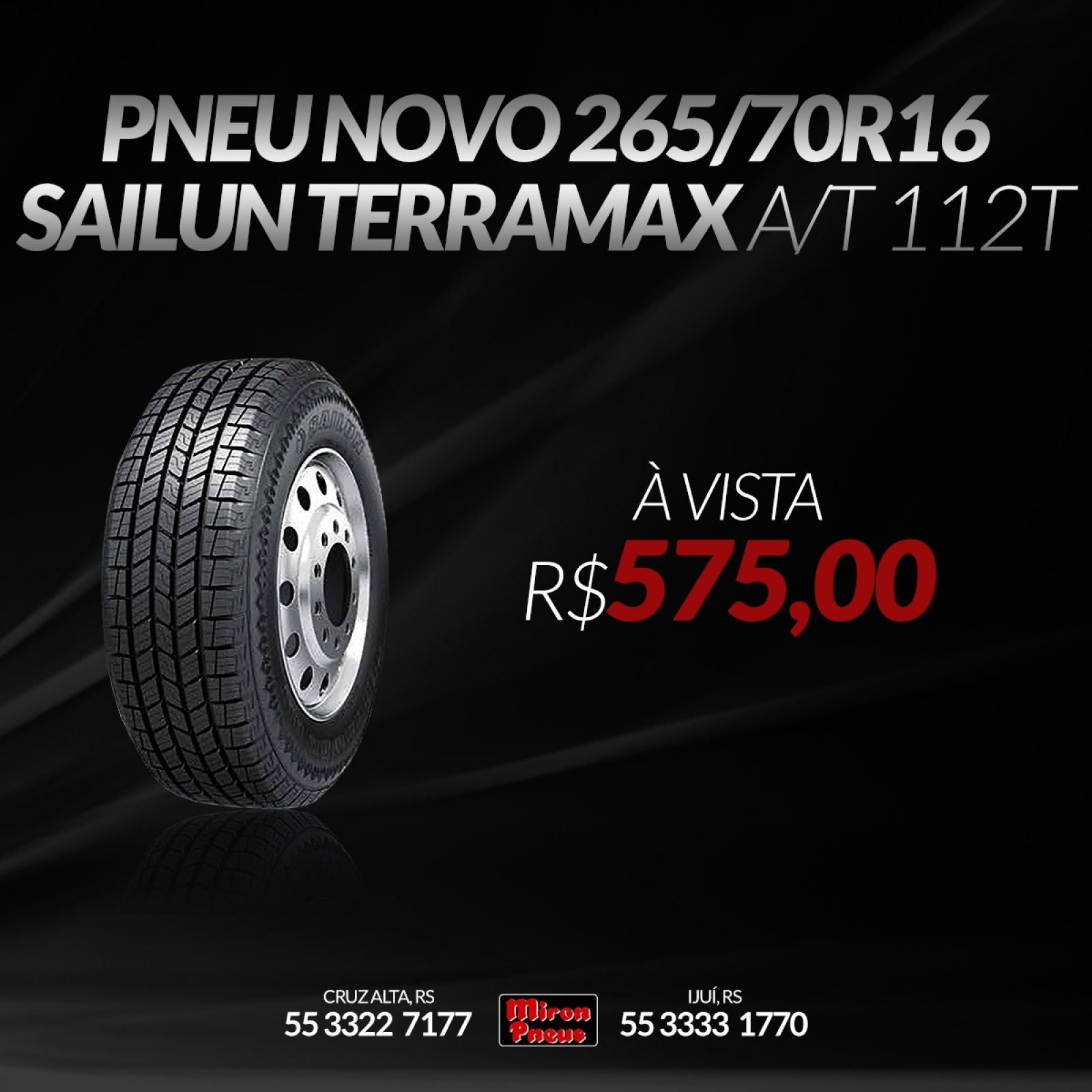 Pneu Novo 265/70R16 SAILUN TERRAMAX A/T 112T