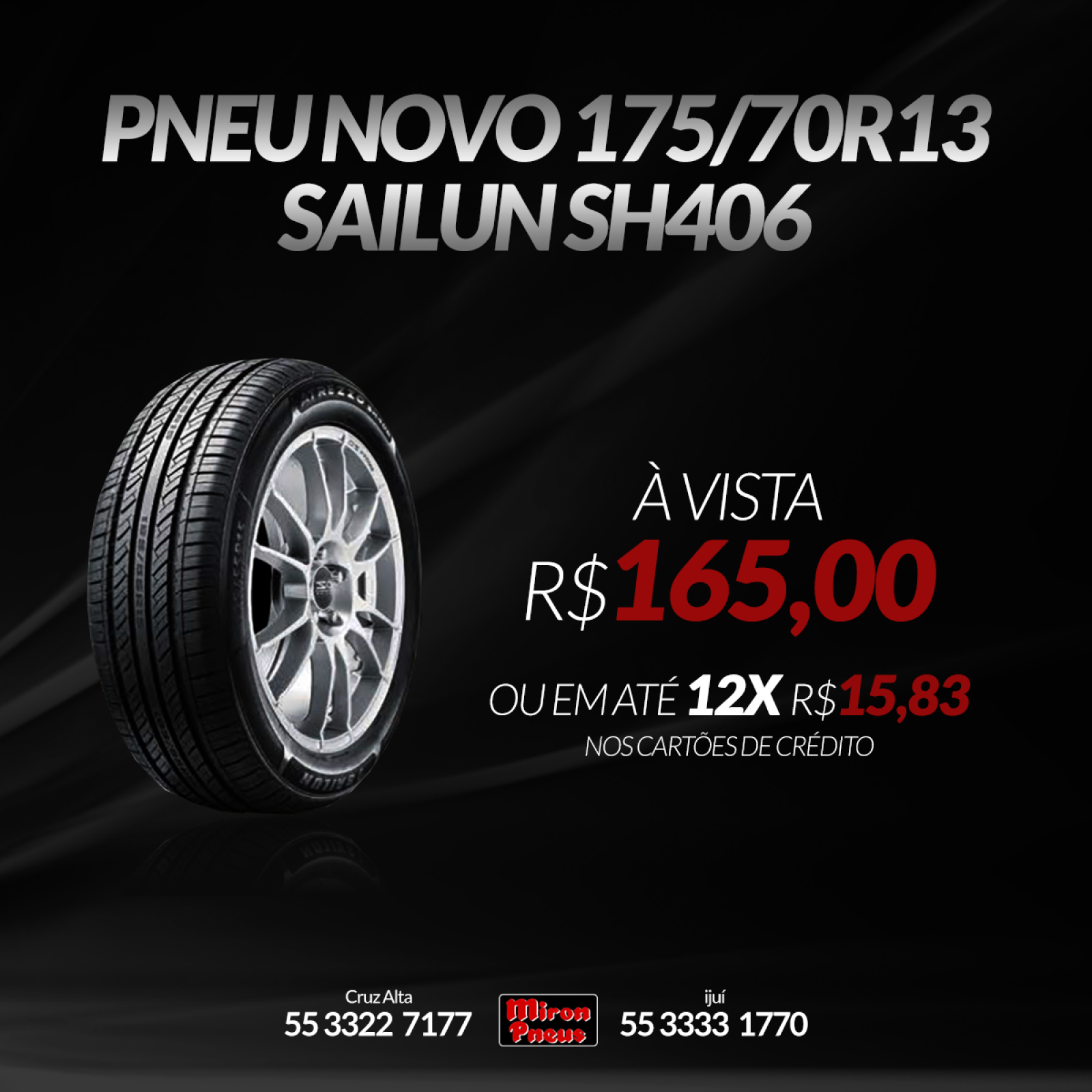 PNEU NOVO 175/70R13 SAILUN SH406