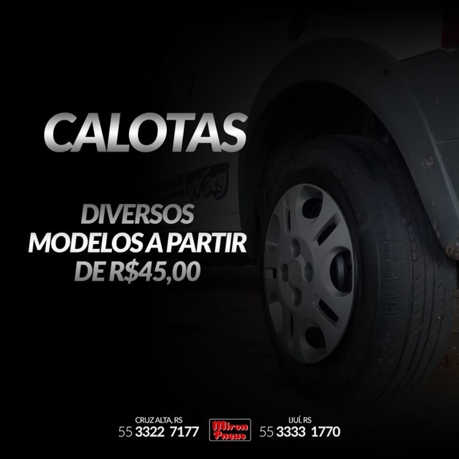 Promoção de calotas