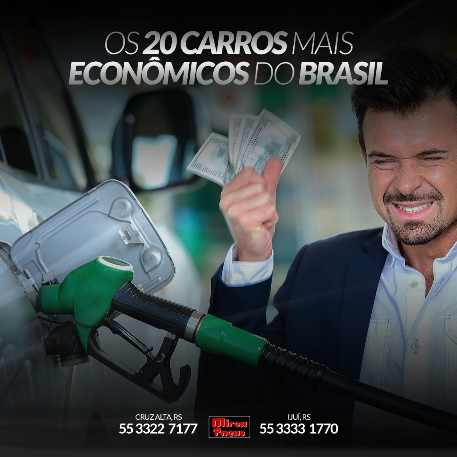 OS 20 CARROS MAIS ECONÔMICOS DO BRASIL