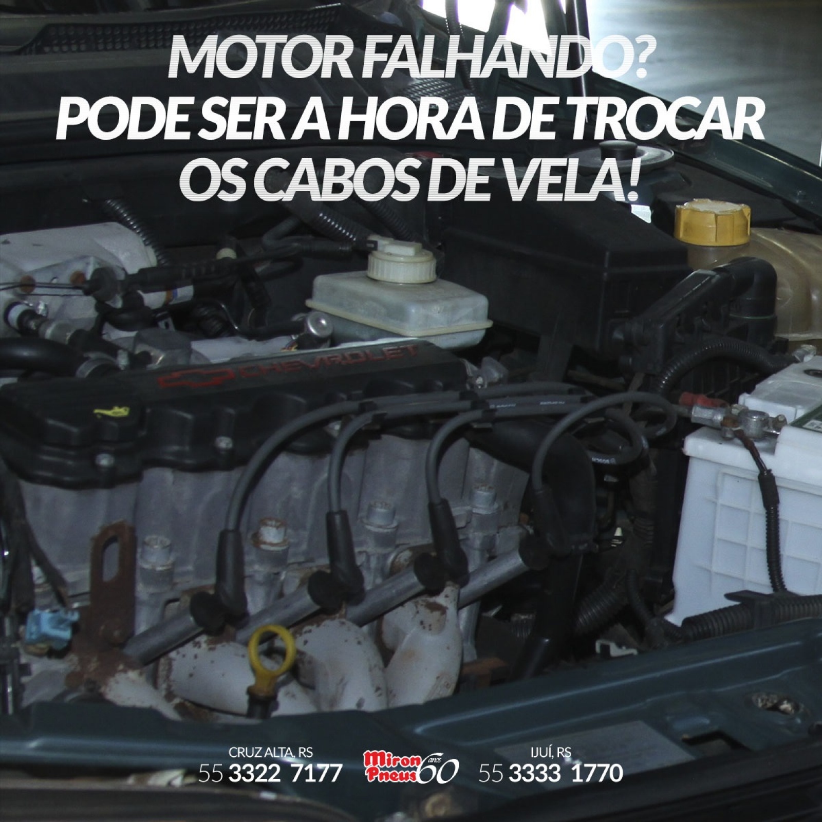 Motor falhando? Pode ser a hora de trocar os cabos de vela!