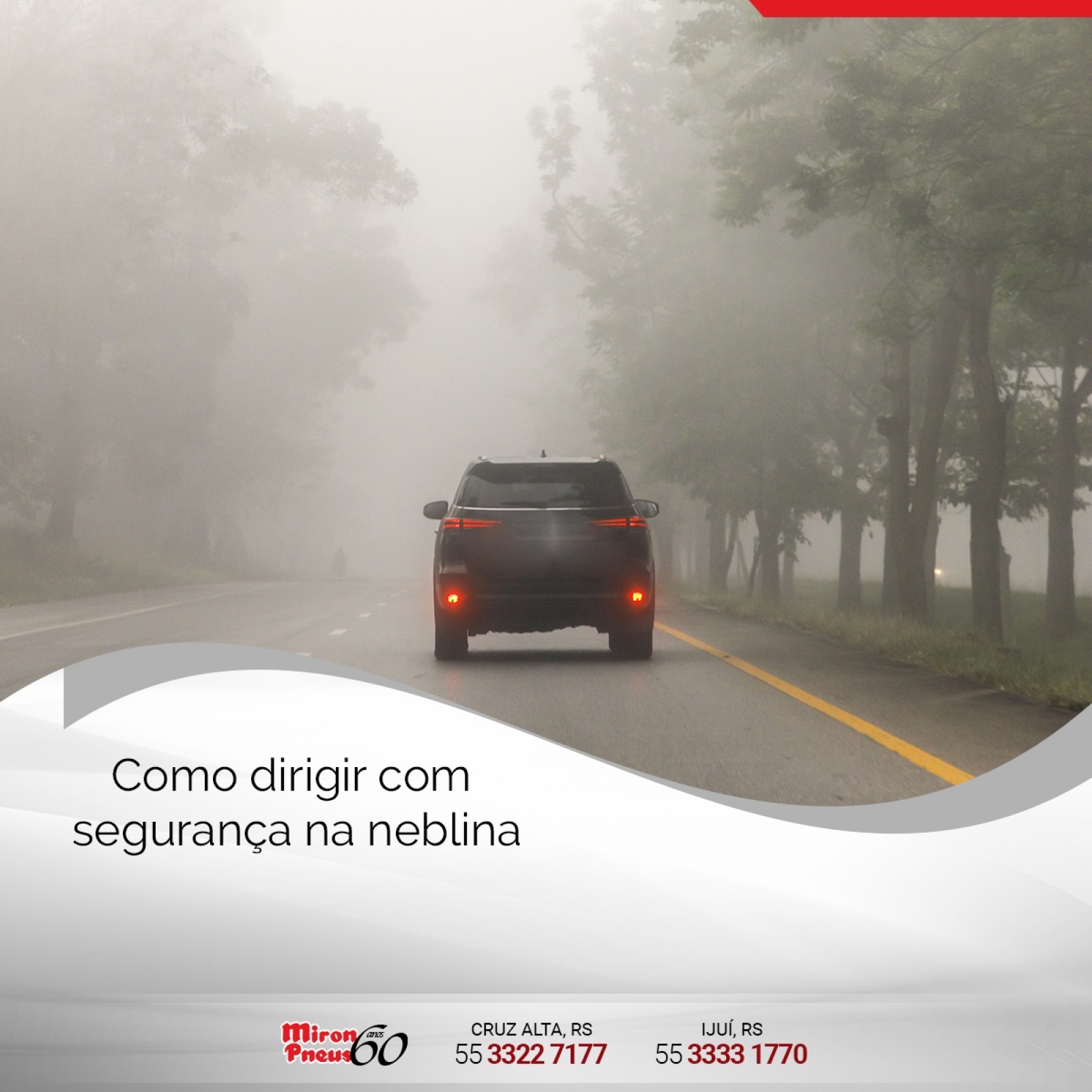 Como dirigir com segurança na neblina