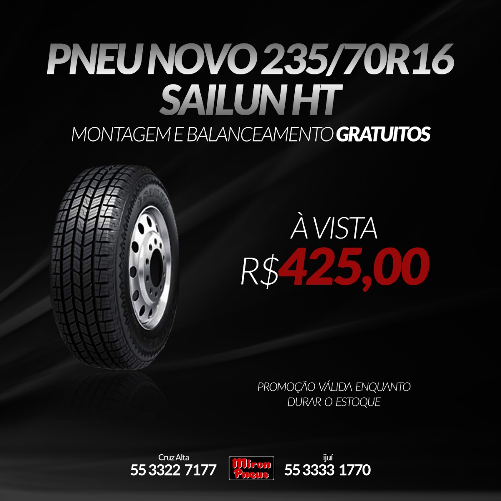 PNEU NOVO 235/70R16 SAILUN HT 