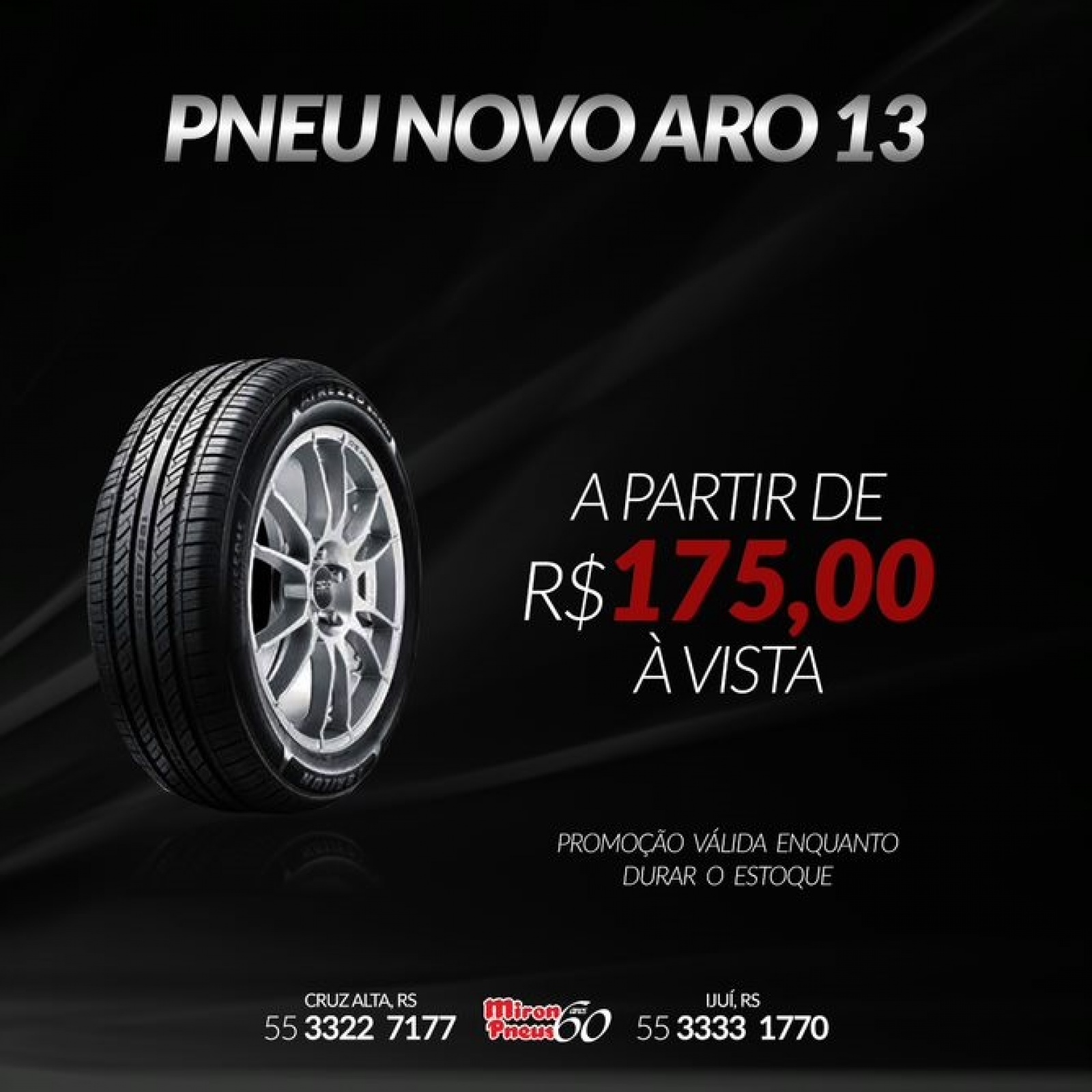 PNEU NOVO ARO 13