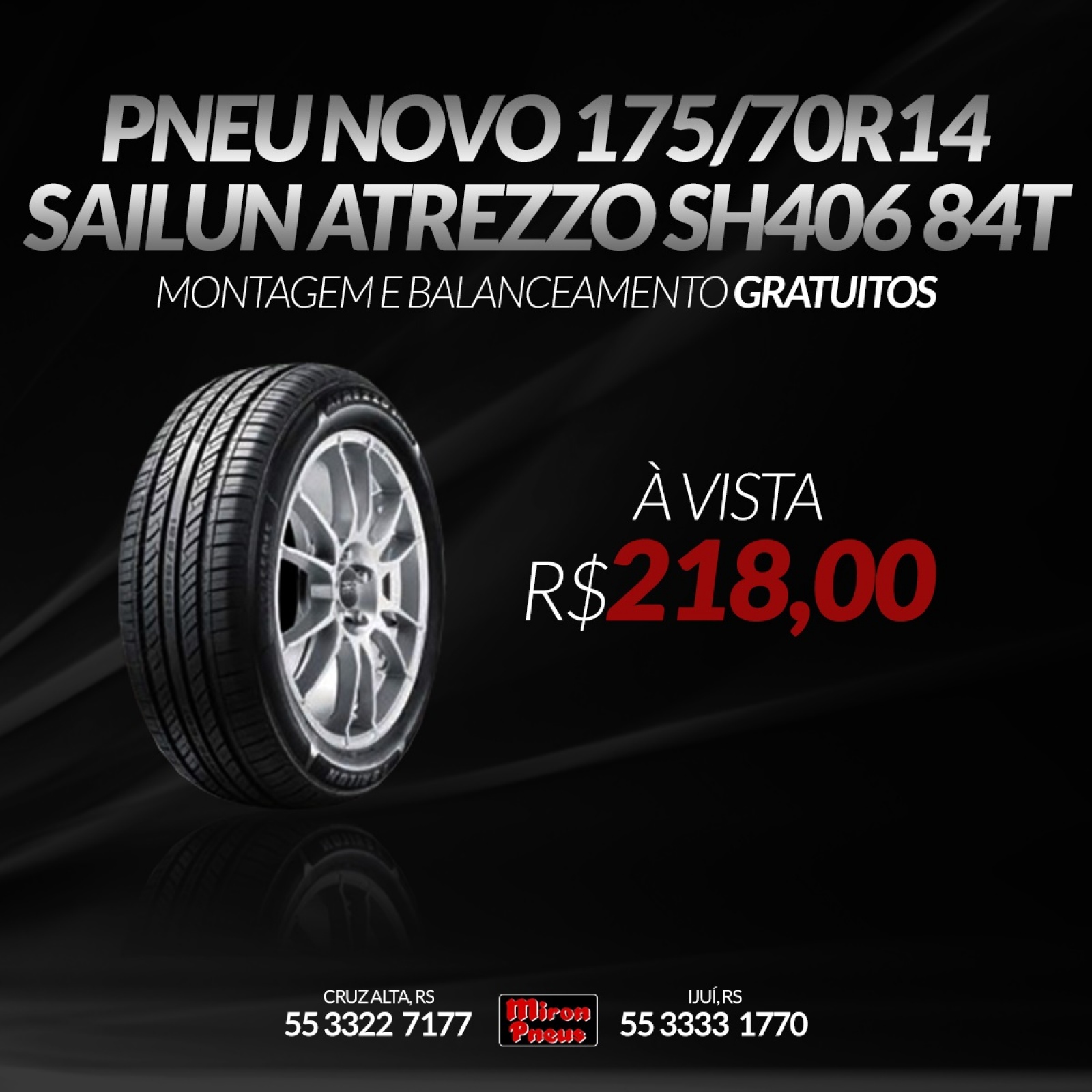 PNEU NOVO 175/70R14 Sailun Atrezzo SH406 84T