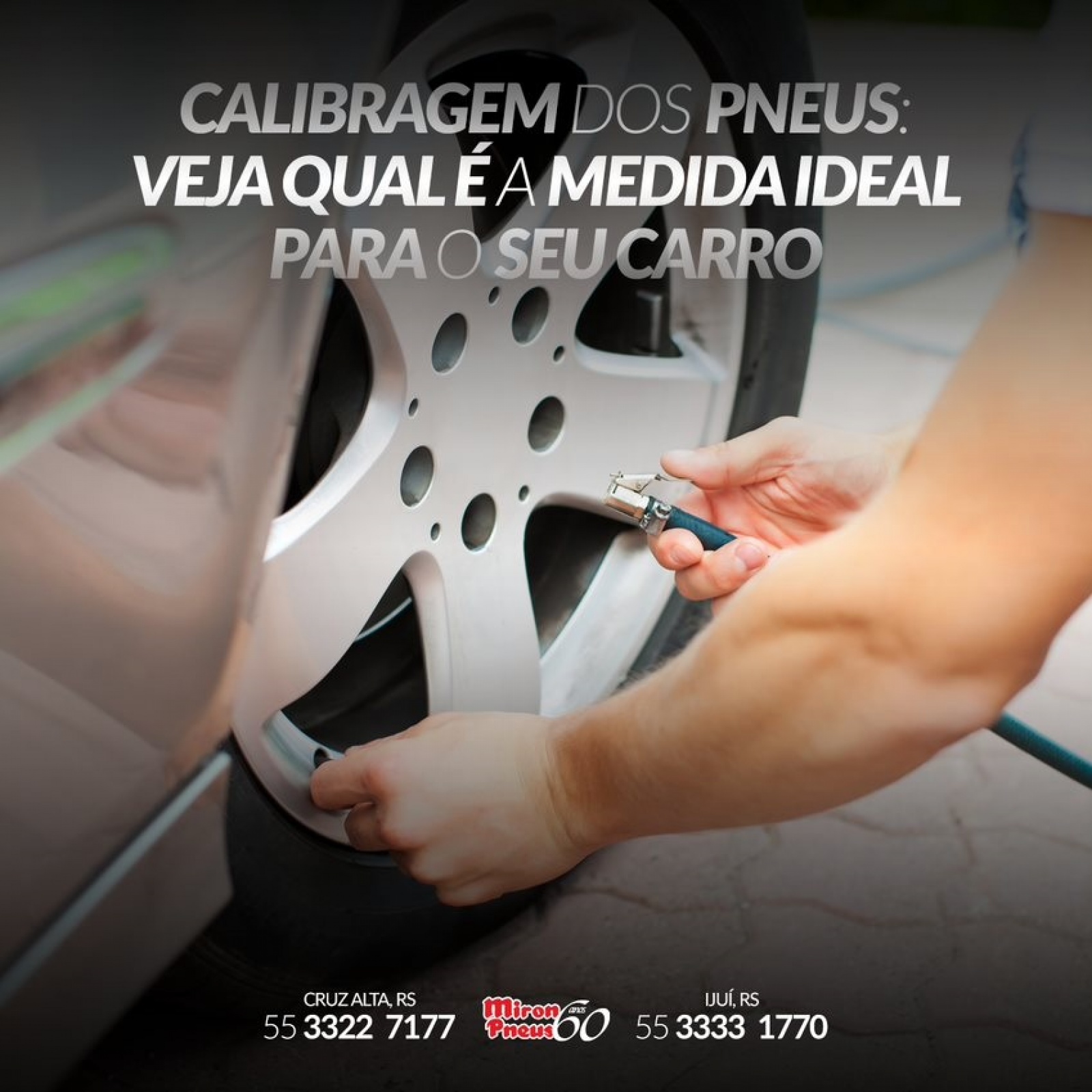 Calibragem dos pneus: veja qual é a medida ideal para o seu carro